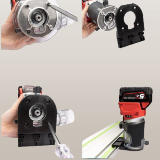 Adaptador de riel guía de sierra de pista para guía Makita