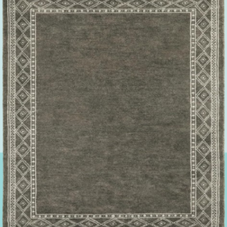 Alfombra moderna con borde lavable a maquina de 8 x 10