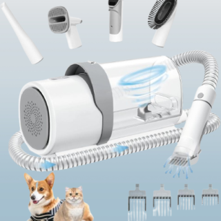 Kit de aseo para perros y aspiradora de pelo de mascotas