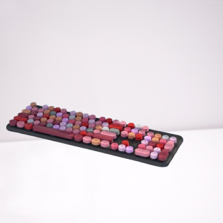 Combos coloridos de teclado inalámbrico para computadora y mouse óptico