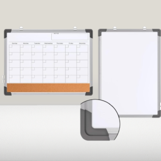 Calendario mensual pizarra blanca