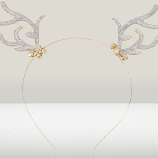 Diadema de reno de cristal para navidad o halloween