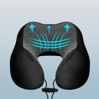 Almohada cervical portátil mejorada para dormir en avión