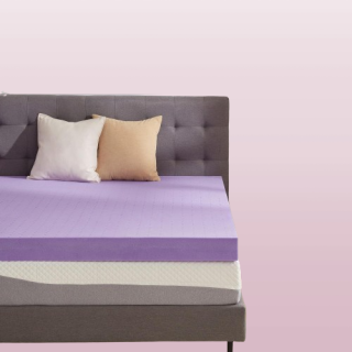 Cubrecolchón de espuma viscoelástica de gel de 4 pulgadas