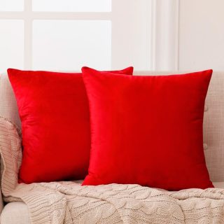 Fundas para cojines color Rojo