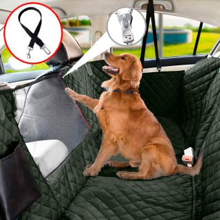 Protector Premium para Asiento trasero del Carro color Verde Militar