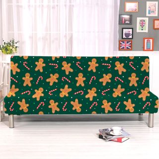 Funda para sofá cama convertible Navidad Verde Ajustable